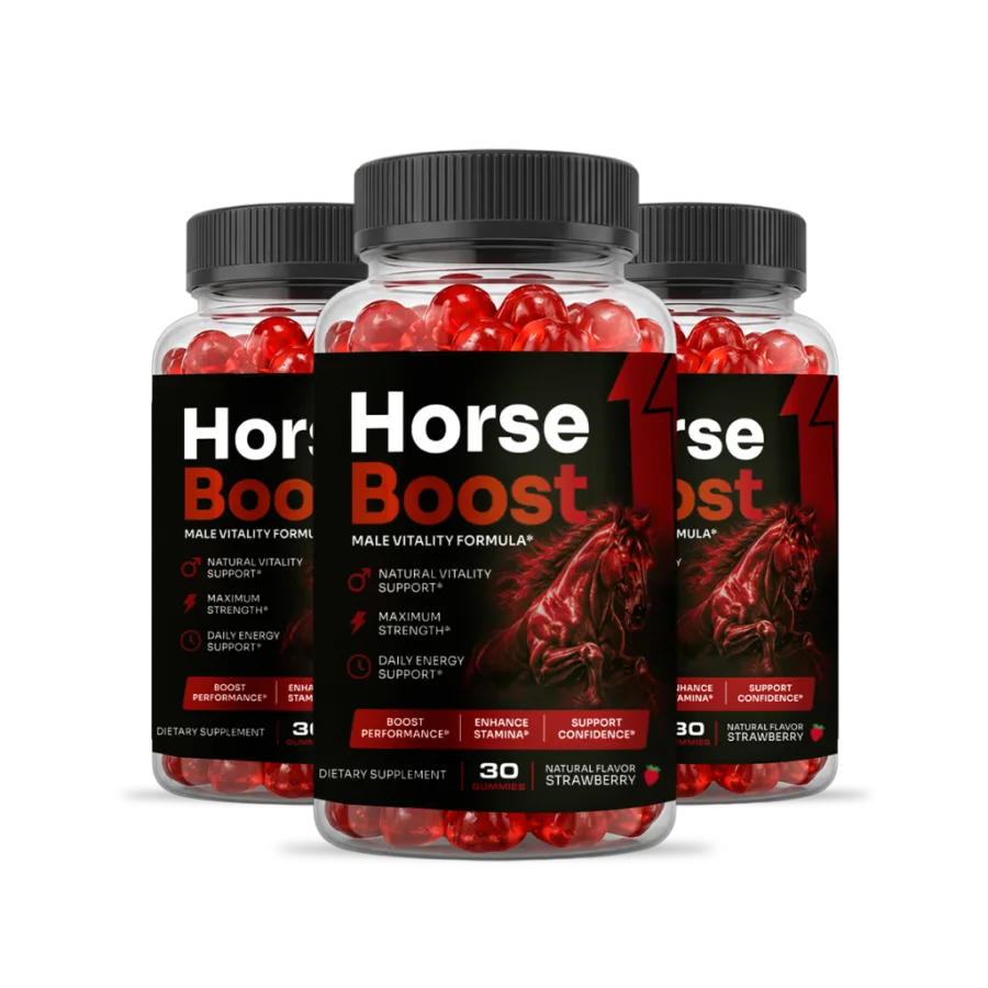 Horse Boost male vitality gummy bottles